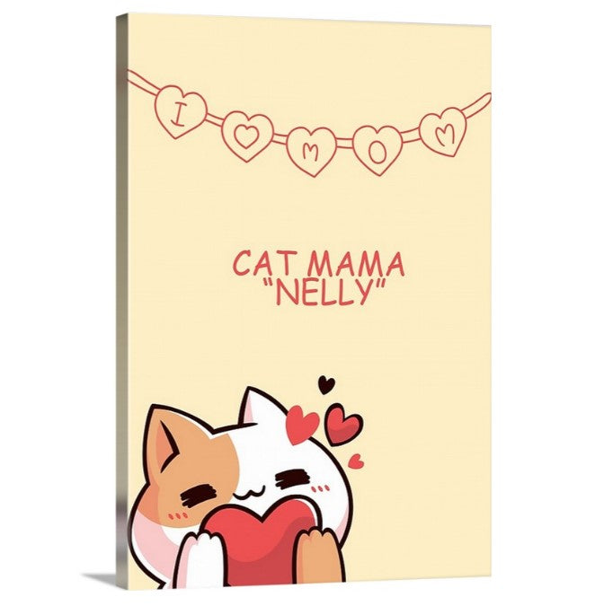 Mother's Day/ Cat moms Wall-Art Canvas " Cat mama"