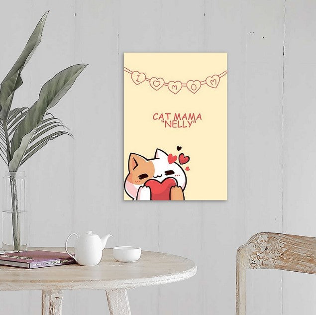 Mother's Day/ Cat moms Wall-Art Canvas " Cat mama"
