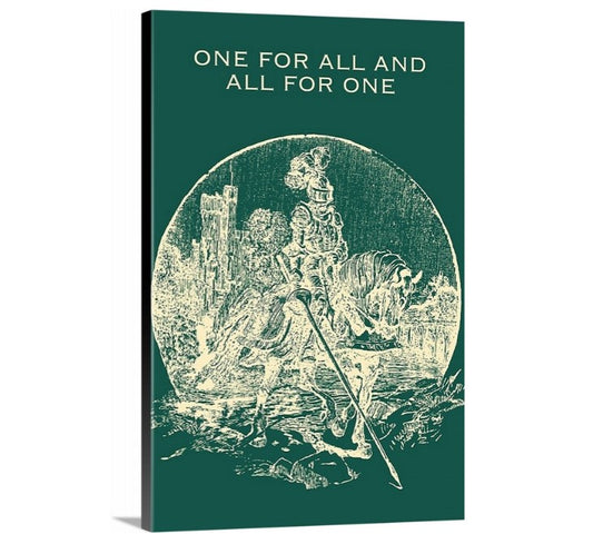 Aesthetic Vintage Wall Art " One for All and All for One "