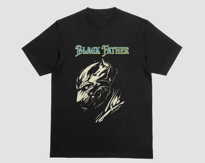 Father's Day T-shirt Black Father graphic T-shirt for Him