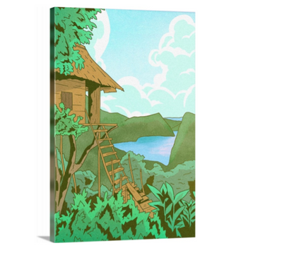 Tree House - Anime Style Wall Art