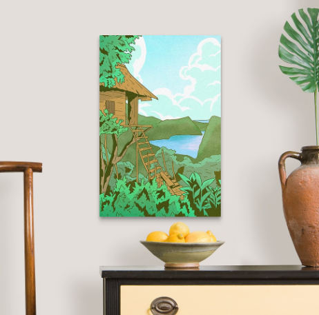 Tree House - Anime Style Wall Art