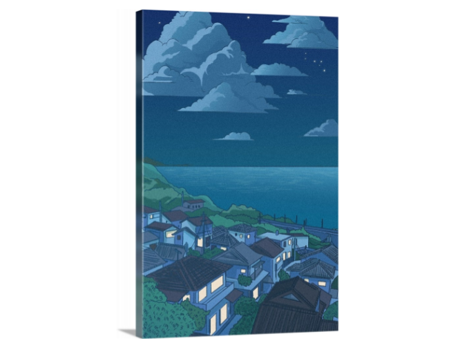 Ocean View - Anime Style Wall Art