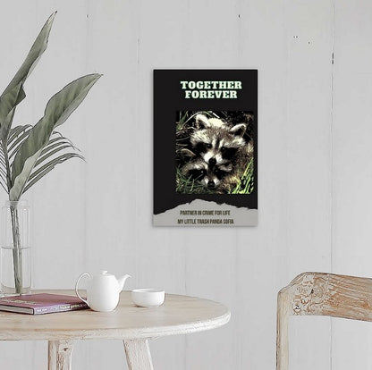 Trash Panda - Personalized Couples Wall Art-