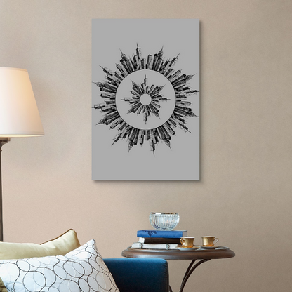 City Circle – Vibrant Canvas Prints for Home Decor