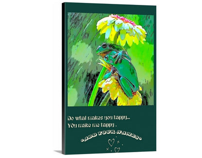 Raining Frogs - Personalized Couples Wall Art