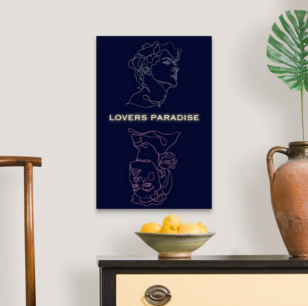 Aesthetic Couples Wall Art " Lovers Paradise"