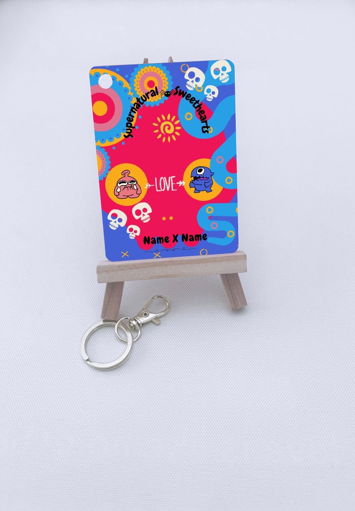 Monster Boo Personalized Acrylic Keychain - Couples Gift