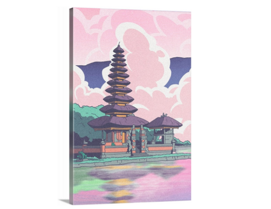 Japanese Temple - Anime Style Wall Art